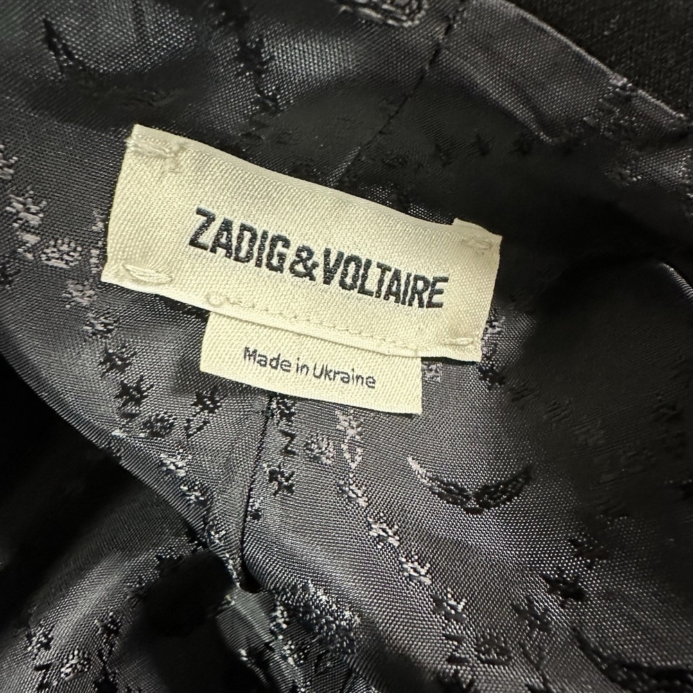 Zadig & Voltaire Womens Violin Strass Jacket Blazer Size 40 Rhinestone Skull - Picture 7 of 7